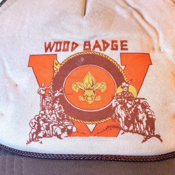 Vintage BSA Trucker Snapback Boy Scouts of America USA Wood Badge Collectible - Picture 6 of 9